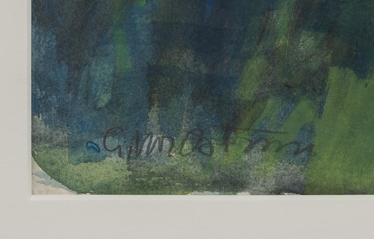 GERHARD NORDSTRÖM, akvarell, signerad.