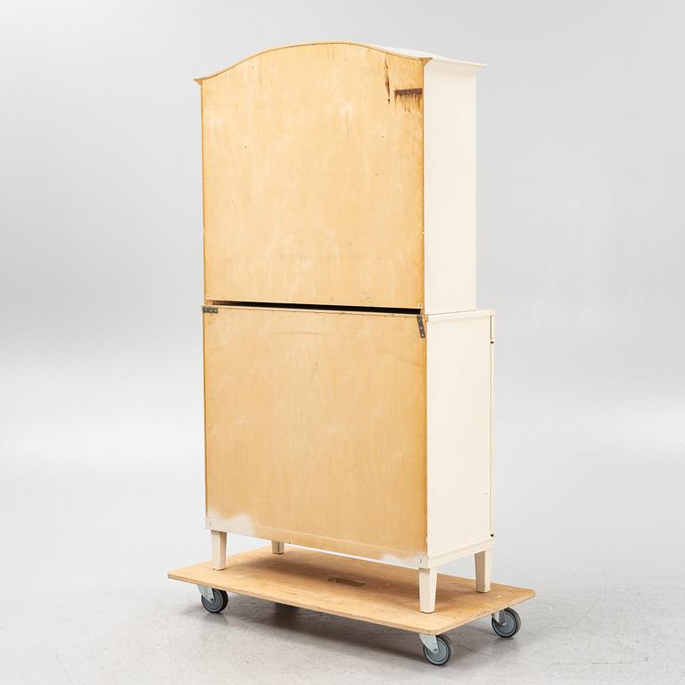 Carl Malmsten, two-part cabinet, "Herrgården", Bodafors, second half of the 20th century.