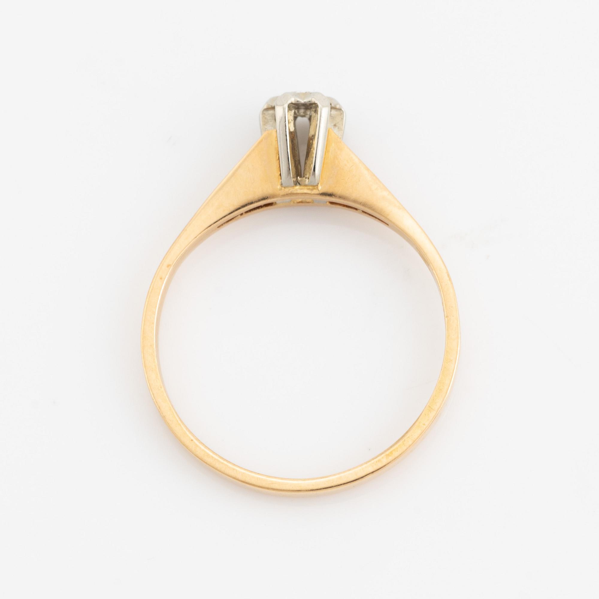 Small eight cut diamond ring.