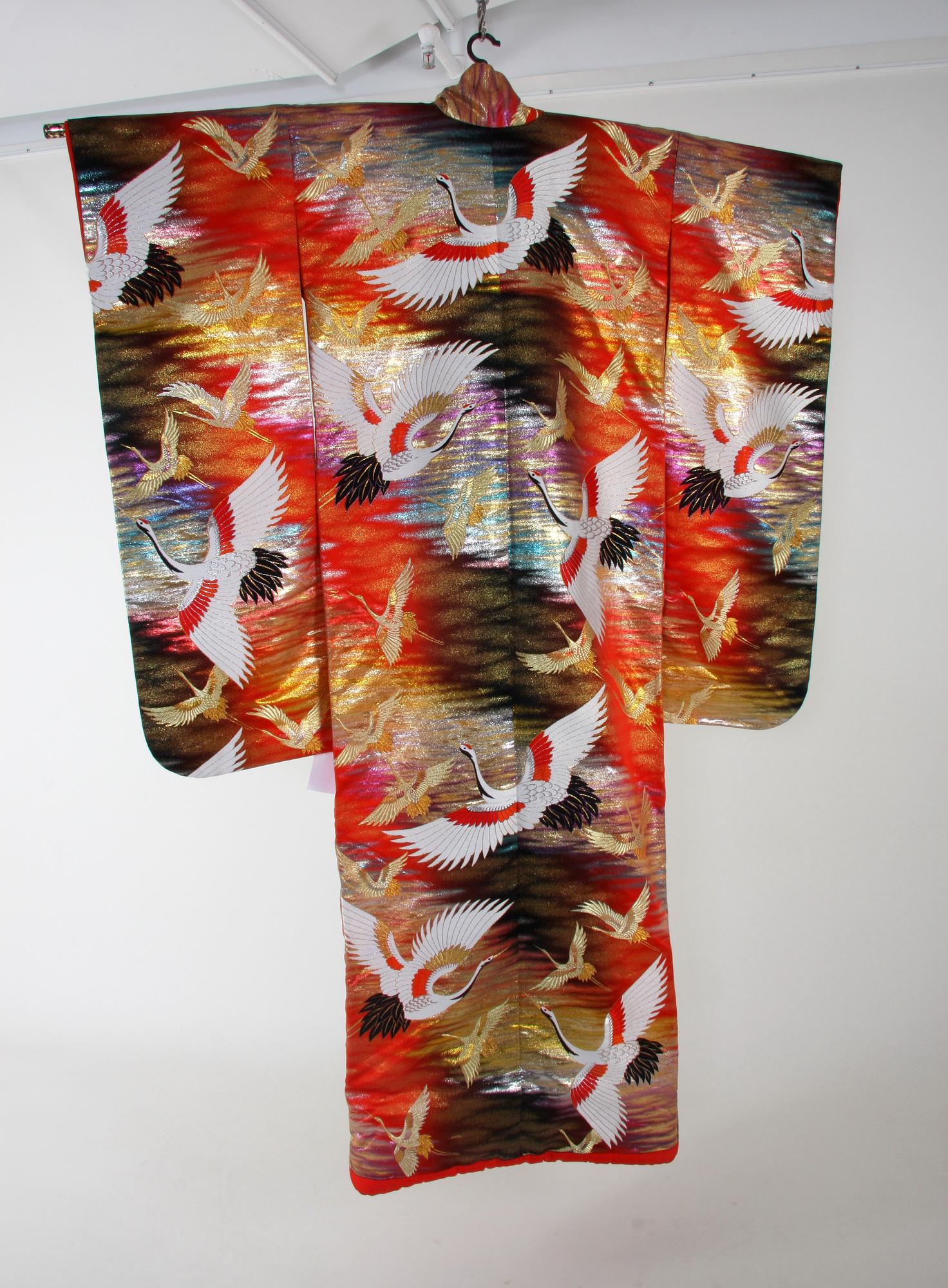 KIMONO, sk, bröllopskimono, Japan.