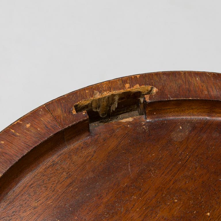 Brickbord, sterlingsilver och mahognyfaner, Mappin & Webb, London 1912, stommen av Paul Boman.