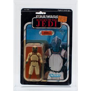 STAR WARS, Prune Face, B-Wing Pilot, Klaatu & AT-AT Commander, ROTJ, Kenner 1983.