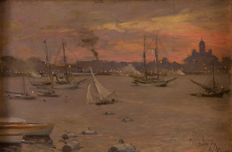 Louis Sparre, HELSINKI HARBOUR.