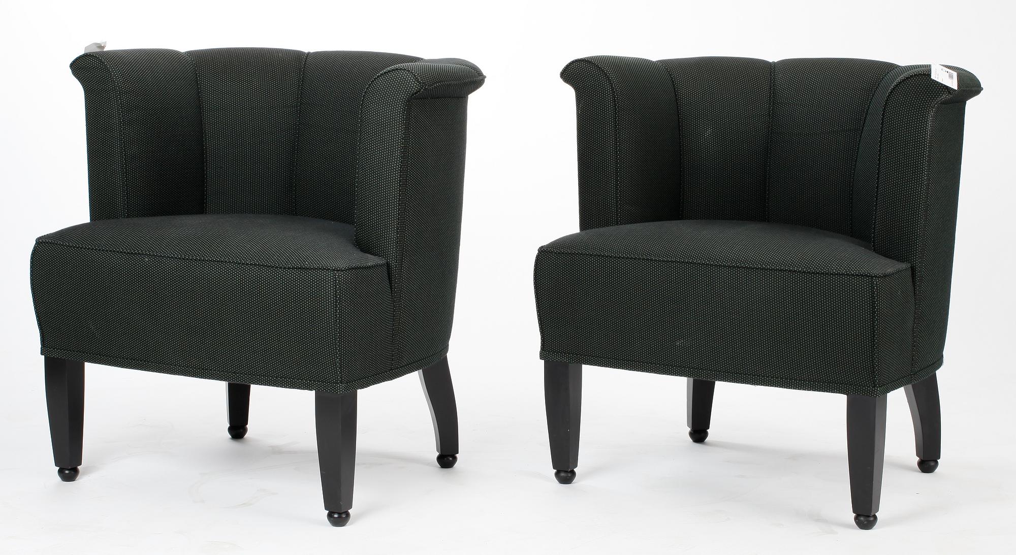 FÅTÖLJER, ett par, Josef Hoffmann, Wittmann, Österrike.