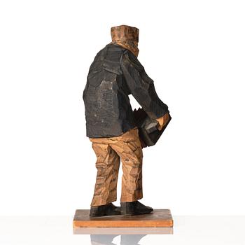 Axel Petersson Döderhultarn, Standing accordionist.