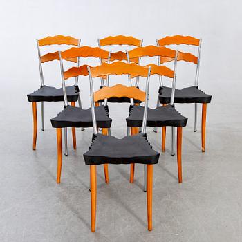 86. Borek Sipek, 6 "Sedlak" chairs for Vitra, post 1992.