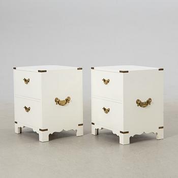 Bedside tables, a pair, NK (Nordiska Kompaniet) later part of the 20th century.