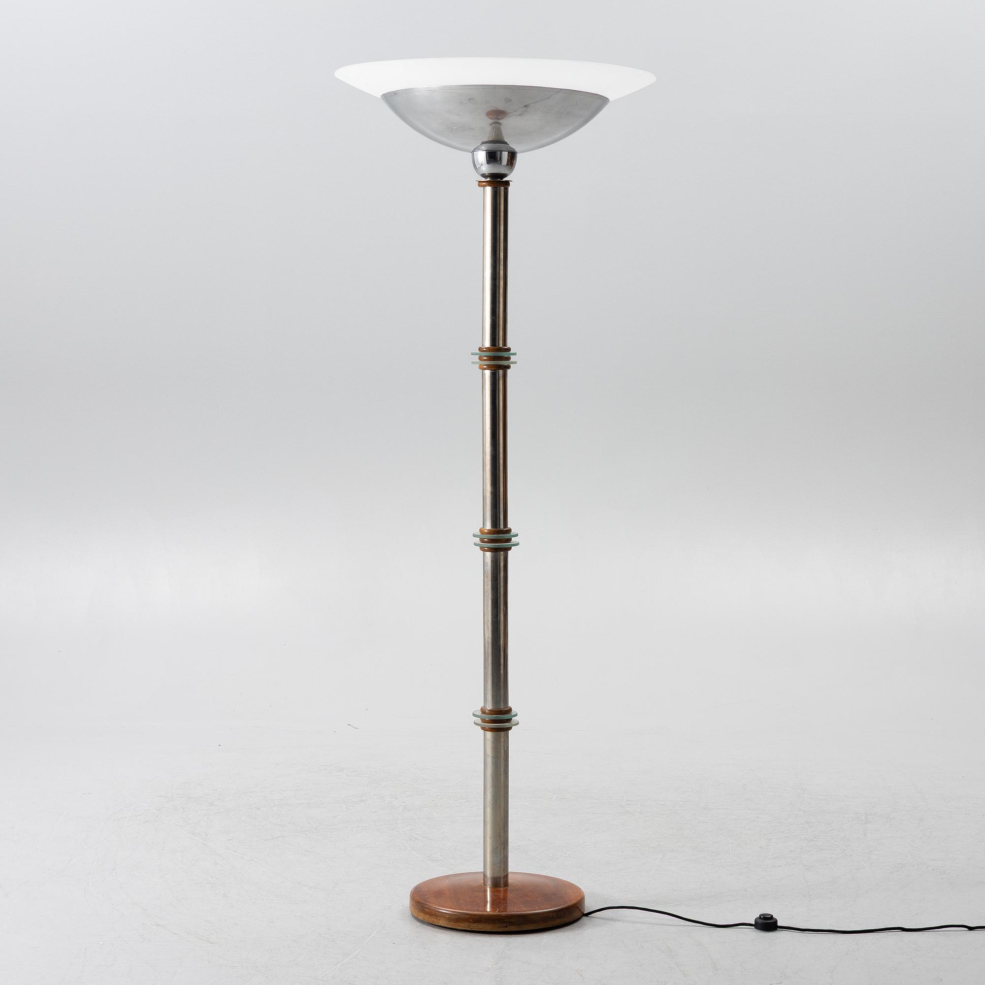 Floor lamp, Art Deco style, late 20th century.