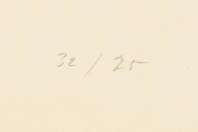 Hans Hartung, litografi, signerad Hans Hartung.