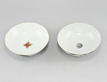 SKÅLAR, 4 st, porslin, Kina, 1900-tal.