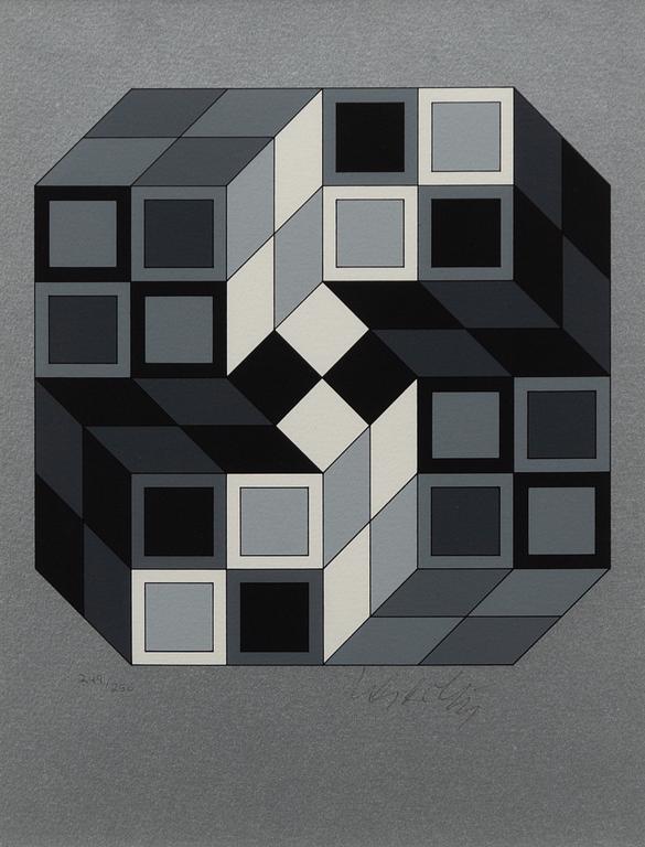 Victor Vasarely, composition.