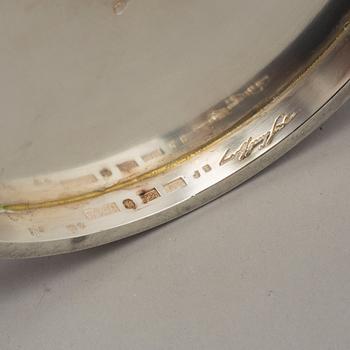 WOLFGANG GESSL, a pair of sterling silver candelsticks, Stockholm, 1997.