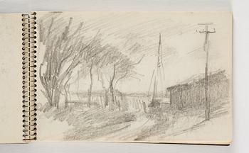 Lotte Laserstein, 10 små skissblock med teckningar.