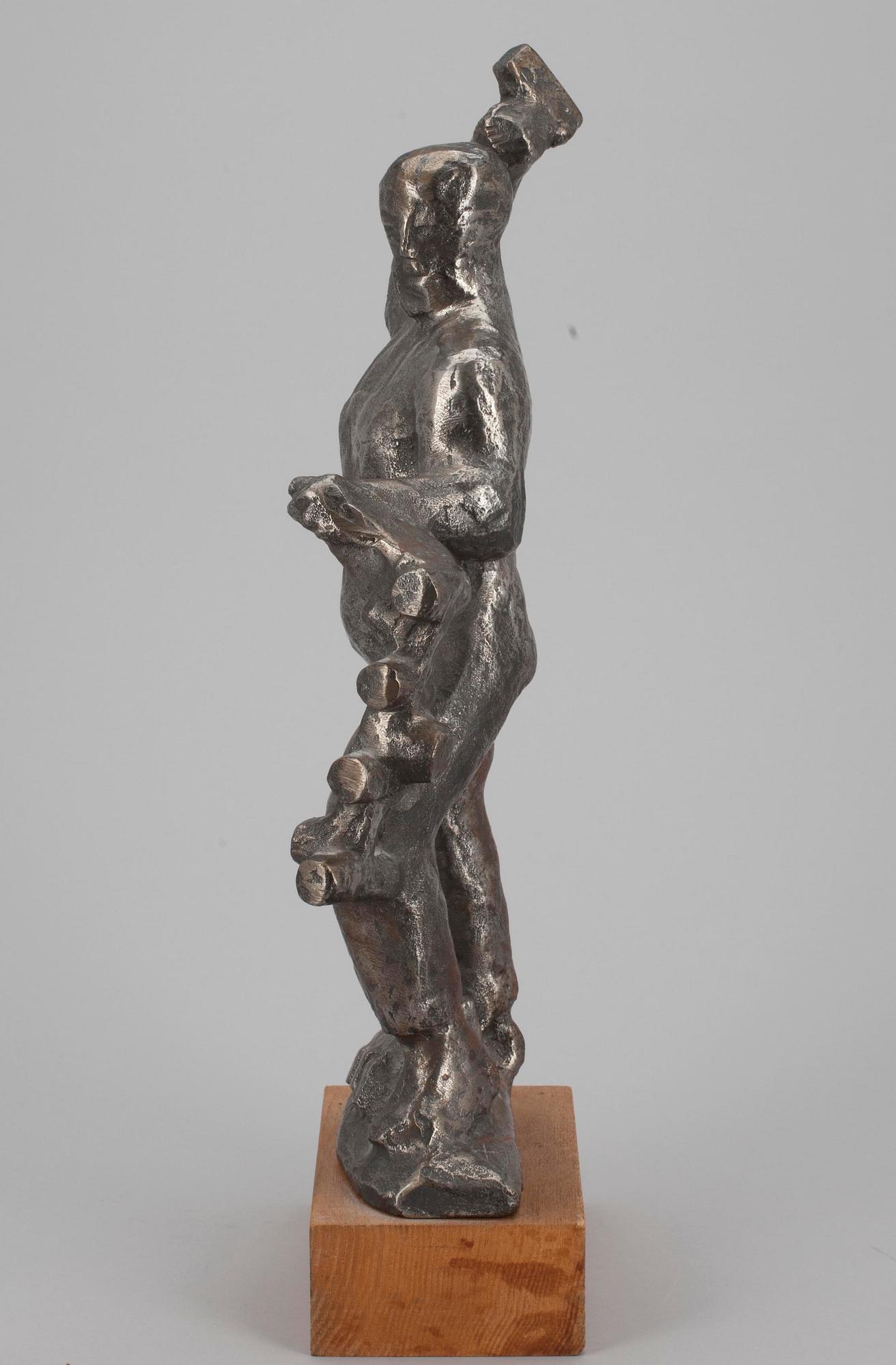 ALLAN EBELING, skulptur, tenn, signerad.