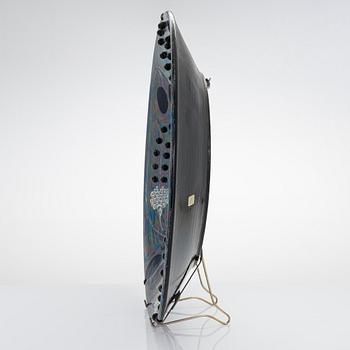 Birger Kaipiainen, a stoneware decorative dish signed Kaipiainen Arabia.