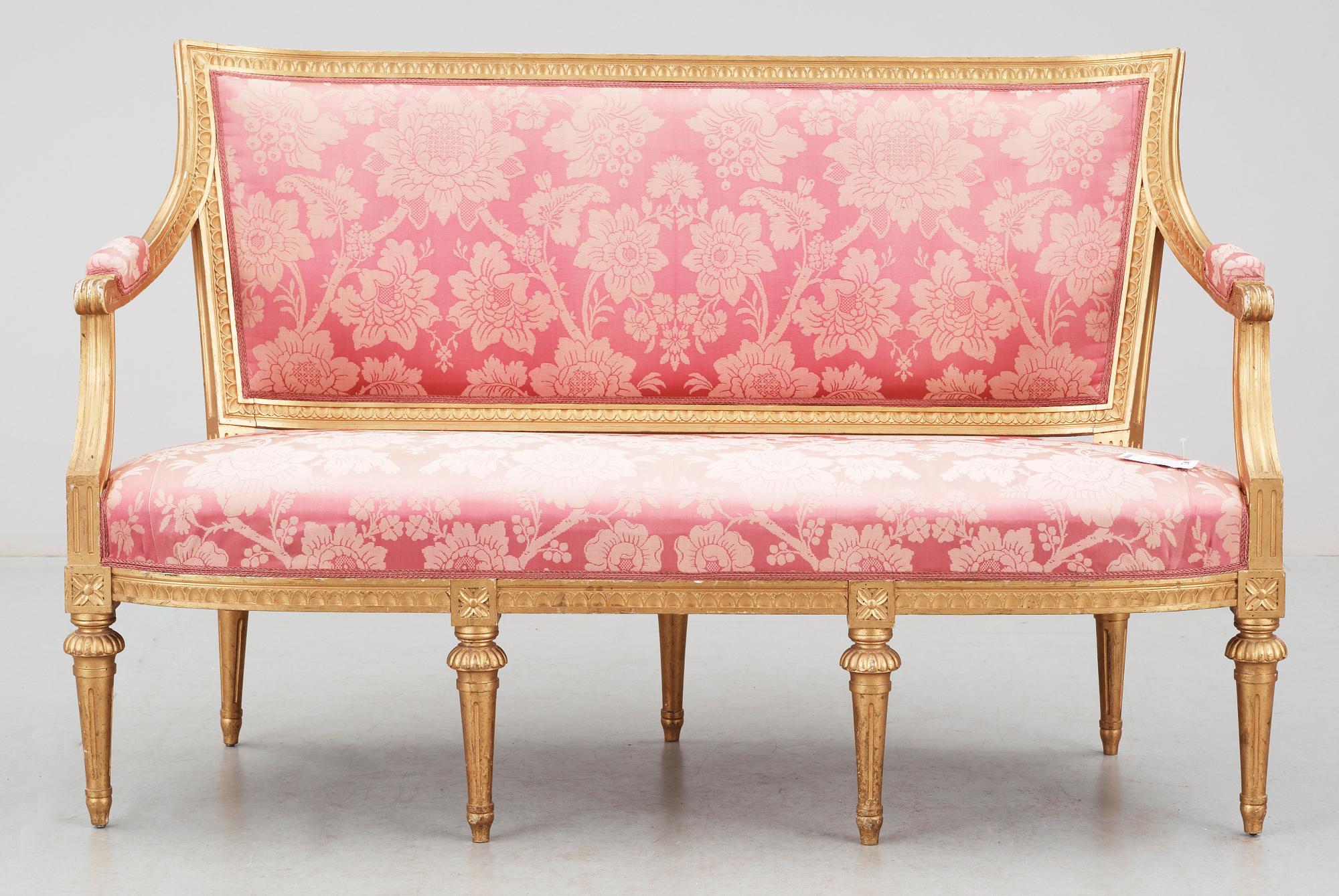 SOFFA, gustaviansk stil, sekelskiftet 1900.