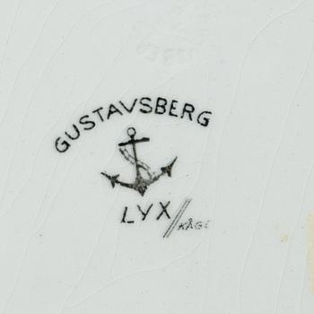 Wilhelm Kåge, a 92-piece creamware dinner and coffee service, 'Lyx', Gustavserg, Sweden, in production 1925-36.