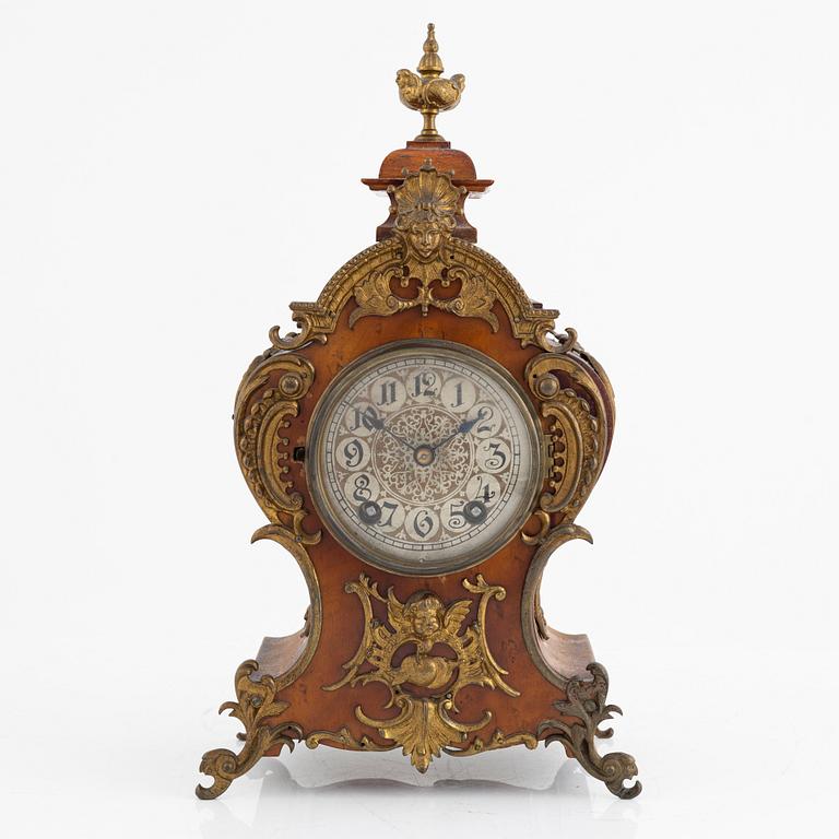 A mantle clock, Lenzkirch, Austria, around 1900.