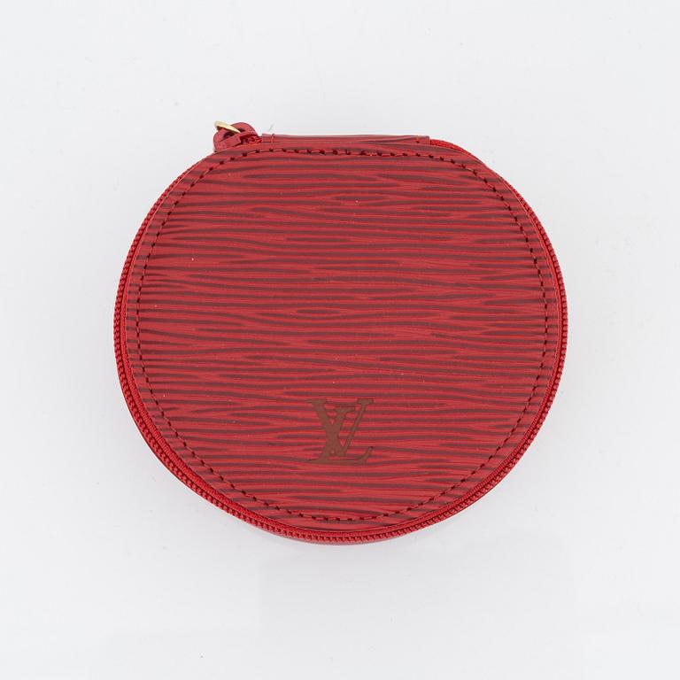Louis Vuitton, a red epi leather 'Ecrin Bijoux Jewelry case', 2003.