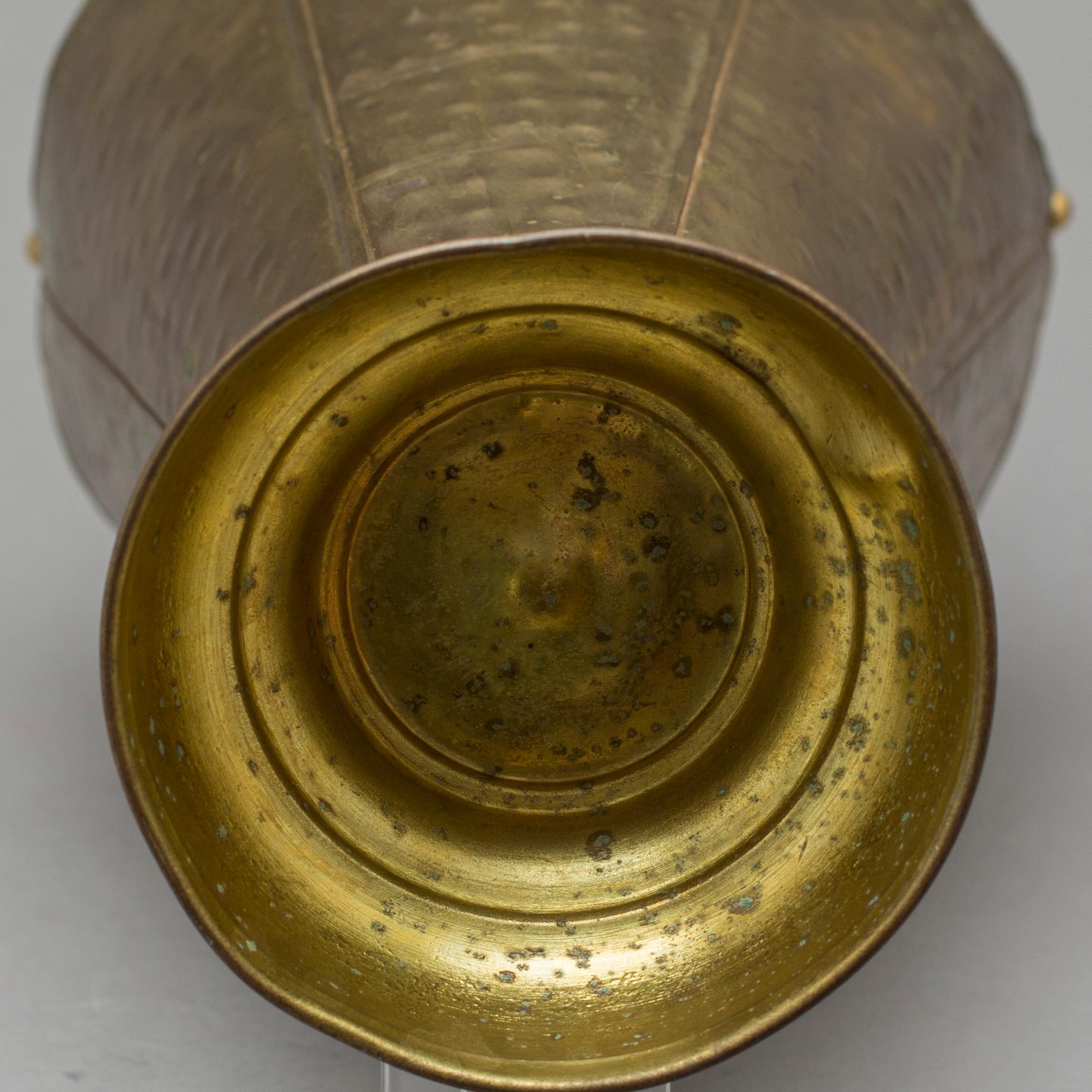 PARAPLYSTÄLL, mässing. 1900-tal.