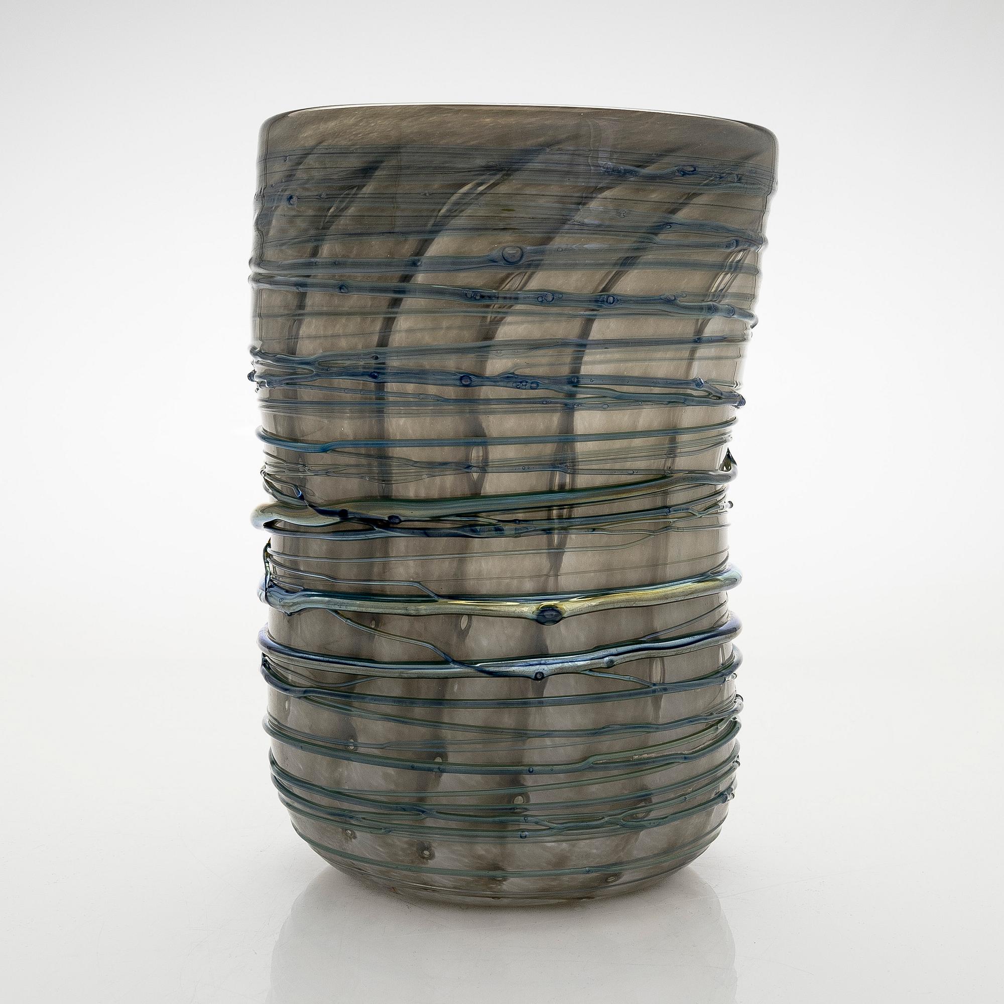 Tiina Nordström, an art glass signed Tiina Nordström, Nuutajärvi 1994.