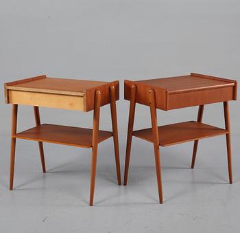 SÄNGBORD, ett par, 1950/60-tal.
