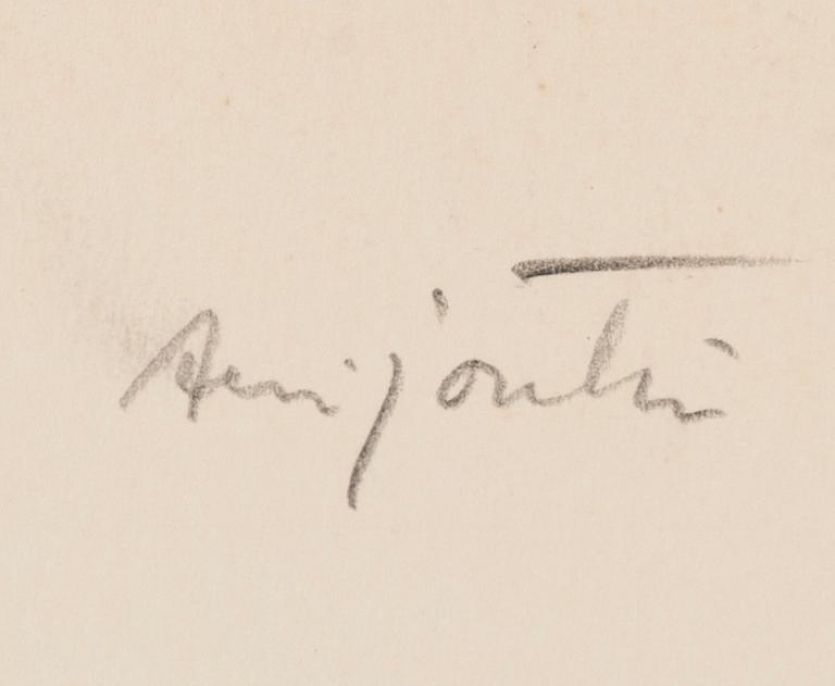 KARI SUOMALAINEN, originaltuschtekning, signerad. 1960-tal.