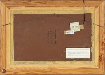 Charlotte Wahlström, oil on paper-panel, signed.