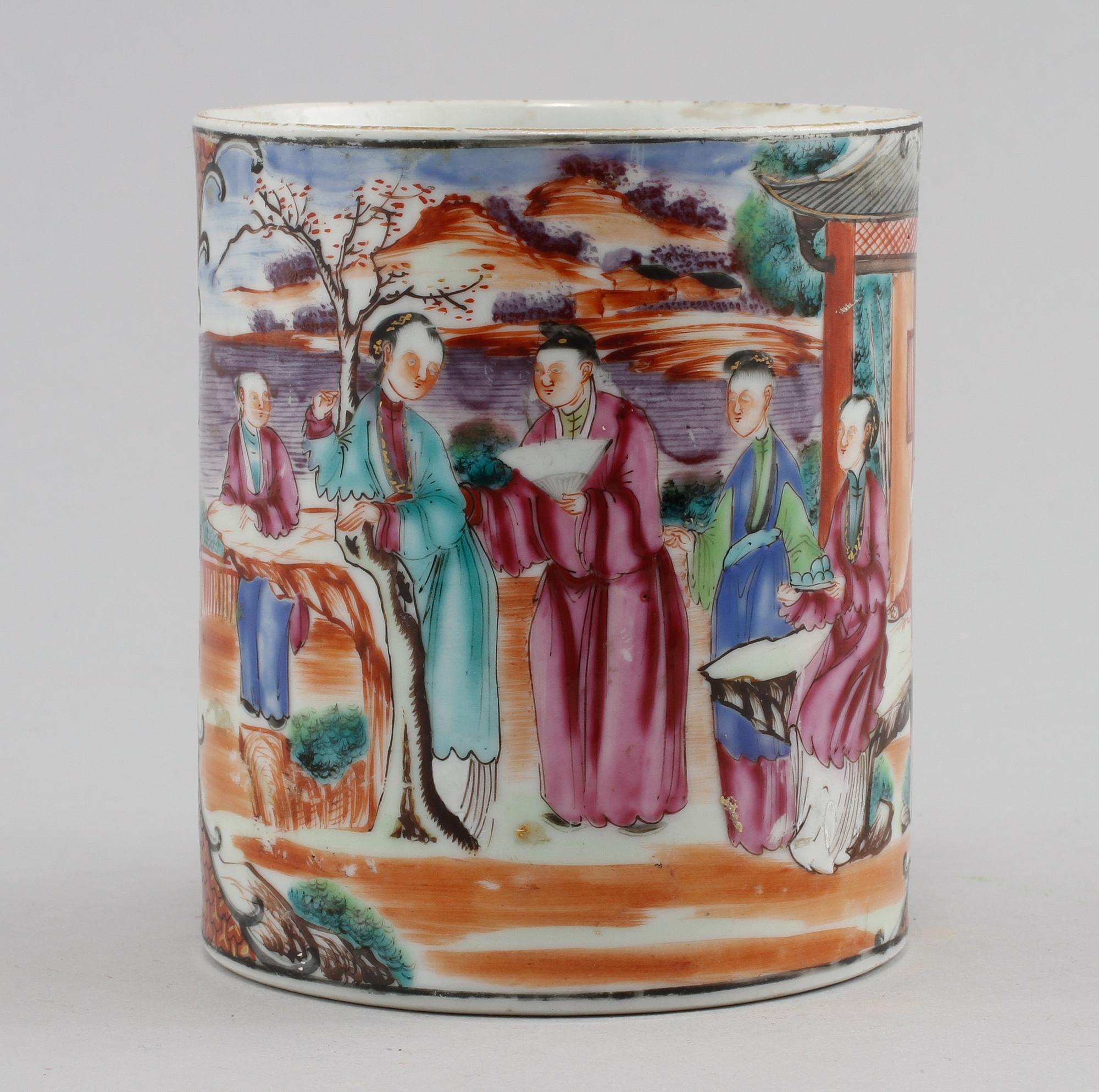 MUGG, porslin, Kina, 1700-tal.
