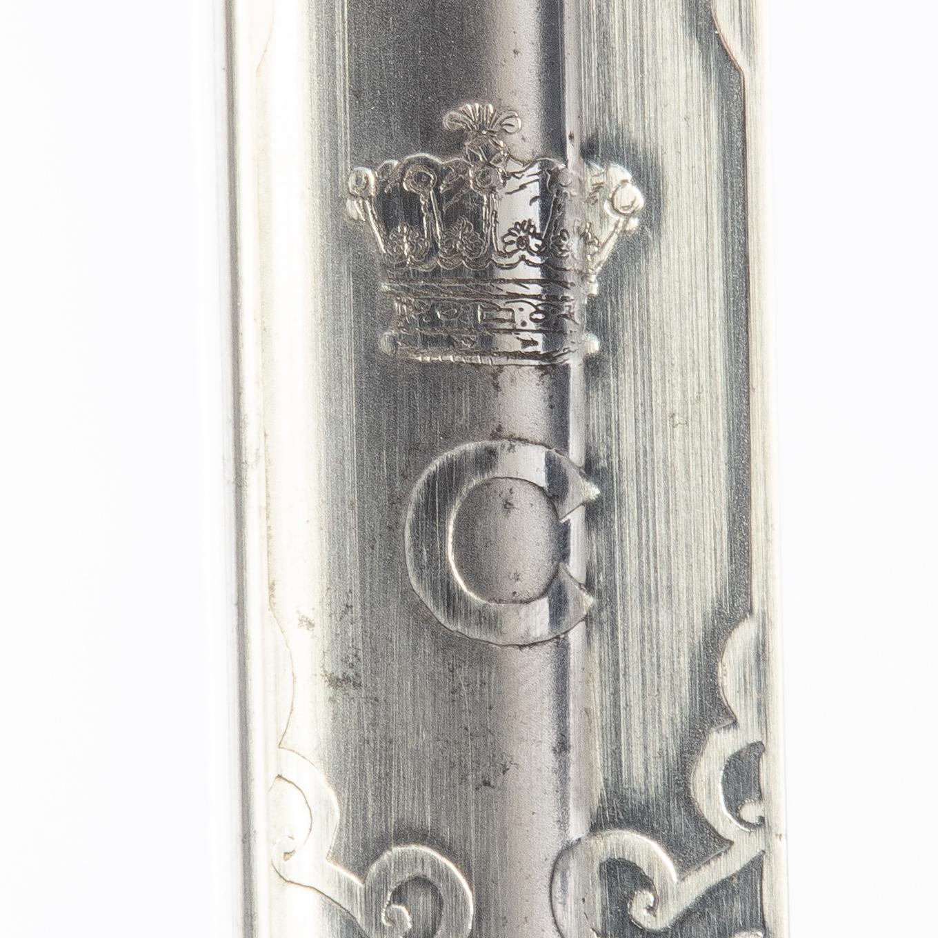 Sabel, brittisk, 1900-talets början, med balja.