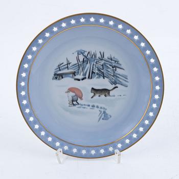 Harald Wiberg, julservis, 48  delar, porslin, "Tomten", Royal Copenhagen samt Bing & Grøndahl, Danmark.