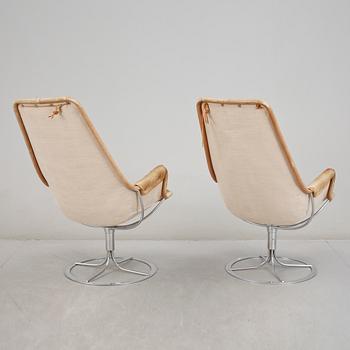 FÅTÖLJER, ett par, "Jetson", Bruno Mathsson. Formgiven 1969.