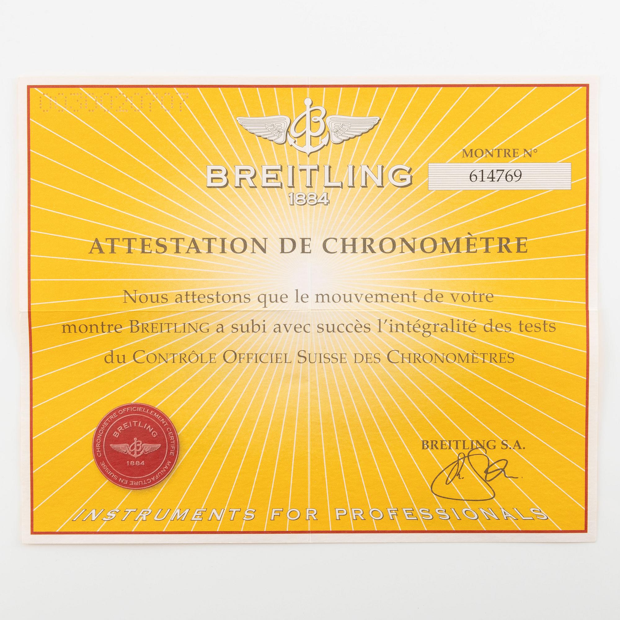 Breitling, Emergency Mission, chronograph, ca 2005.