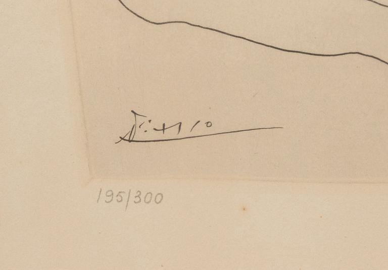 PABLO PICASSO, fotogravyr, numrerad 195/300.