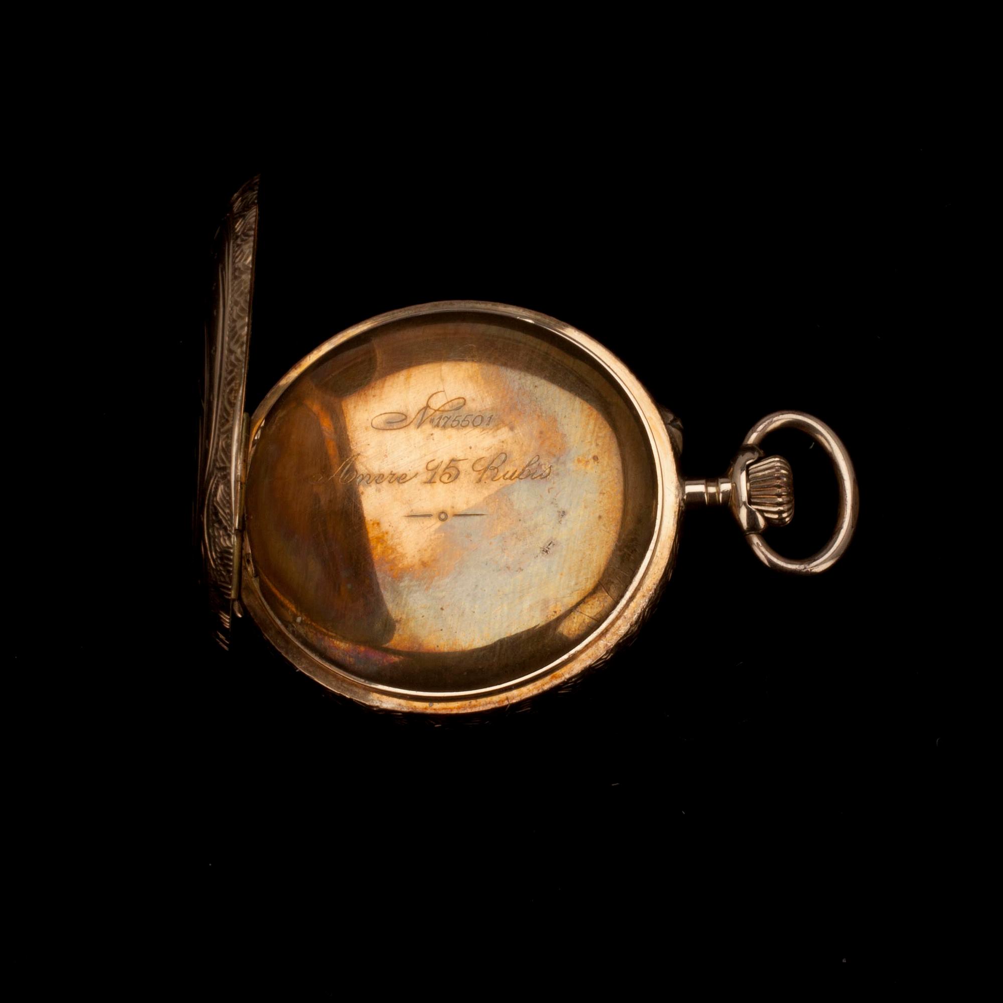 DAMFICKUR, guld, tidigt 1900-tal.