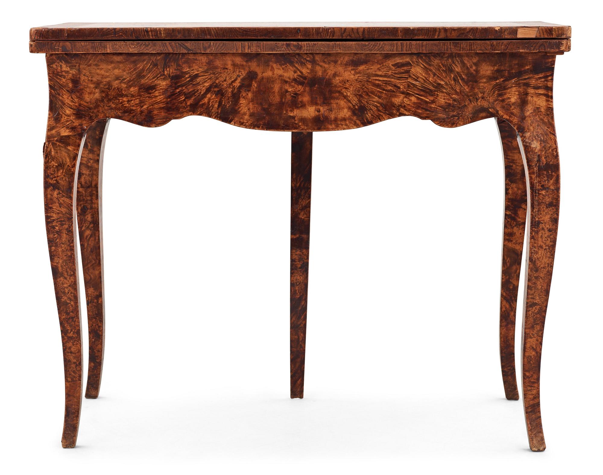 SPELBORD, av Jacob Sjölin (mästare i Köping och Kungsör 1767-1785). Rokoko.