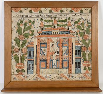 A Swedish provincial painting, dated 1844.