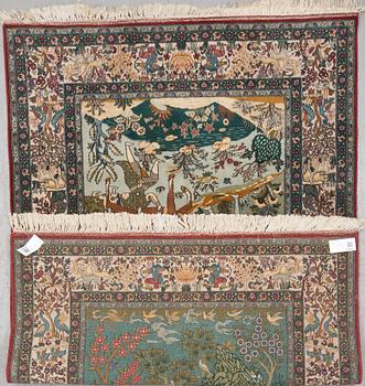 MATTA, old, indo-Kashmere, Figural. Ca 210 X 140.