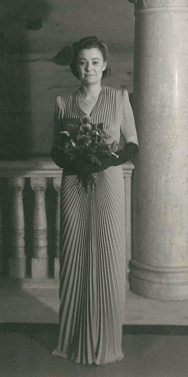NK:S FRANSKA, klänning 1940-tal.