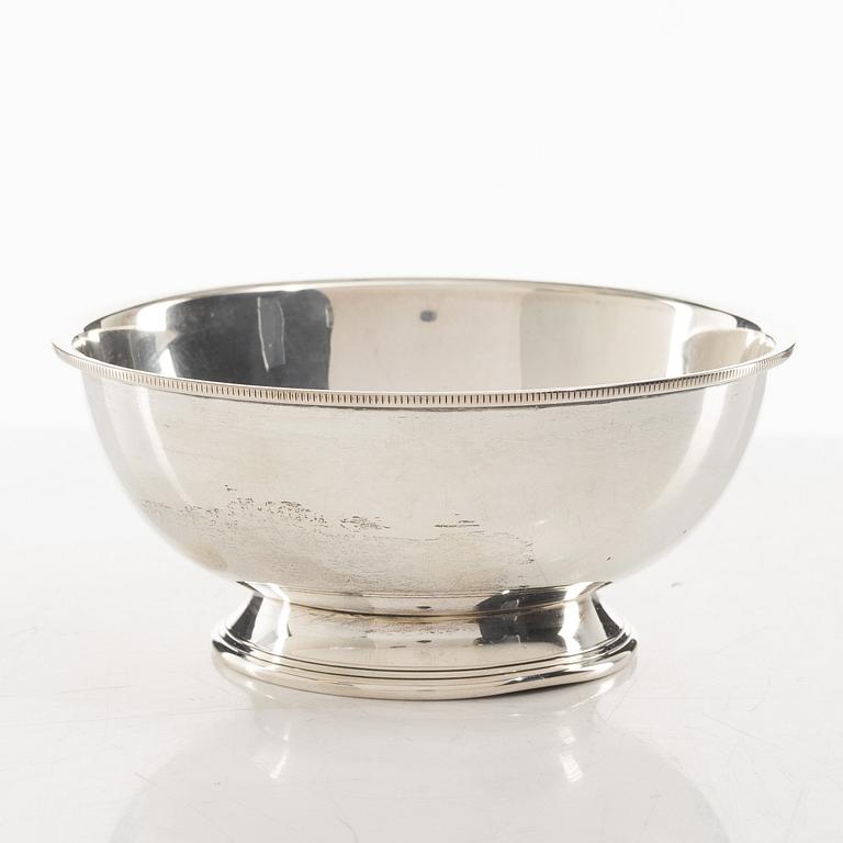 W.A. Bolin, A Swedish silver bowl, marks of W.A. Bolin, Stockholm 1945.