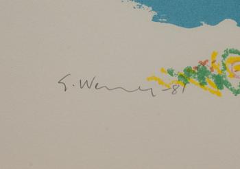 GÖSTA WERNER, färglitografi, signerad och numrerad 37/360.