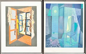 HALMSTADGRUPPEN, 6 färglitografier, signerade och numrerade 165/350.