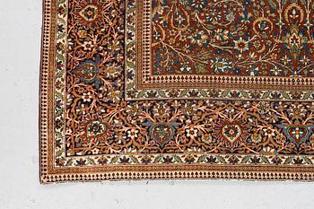 A rug, antique Kashan, so-called Motachem, ca 206 x 137,5 cm.