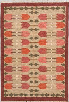 ULLA PARKDAL, MATTO, flat weave, ca 249,5 x 170 cm, signed UP.