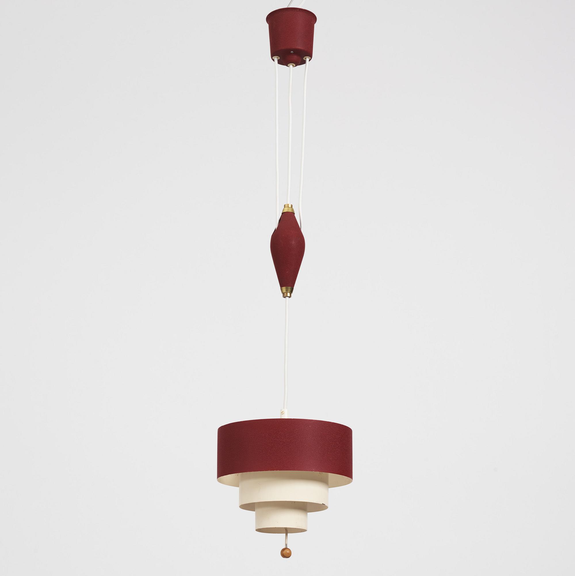 Bertil Brisborg, a ceiling lamp, model "33135", Nordiska Kompaniet, Sweden 1950s.