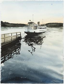 Peter Eugén, Ferry at dusk.