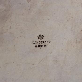 A matched pair of Swedish 20th century silver dishes and cover, mark of K Andersson, Stockholm 1917-1918.