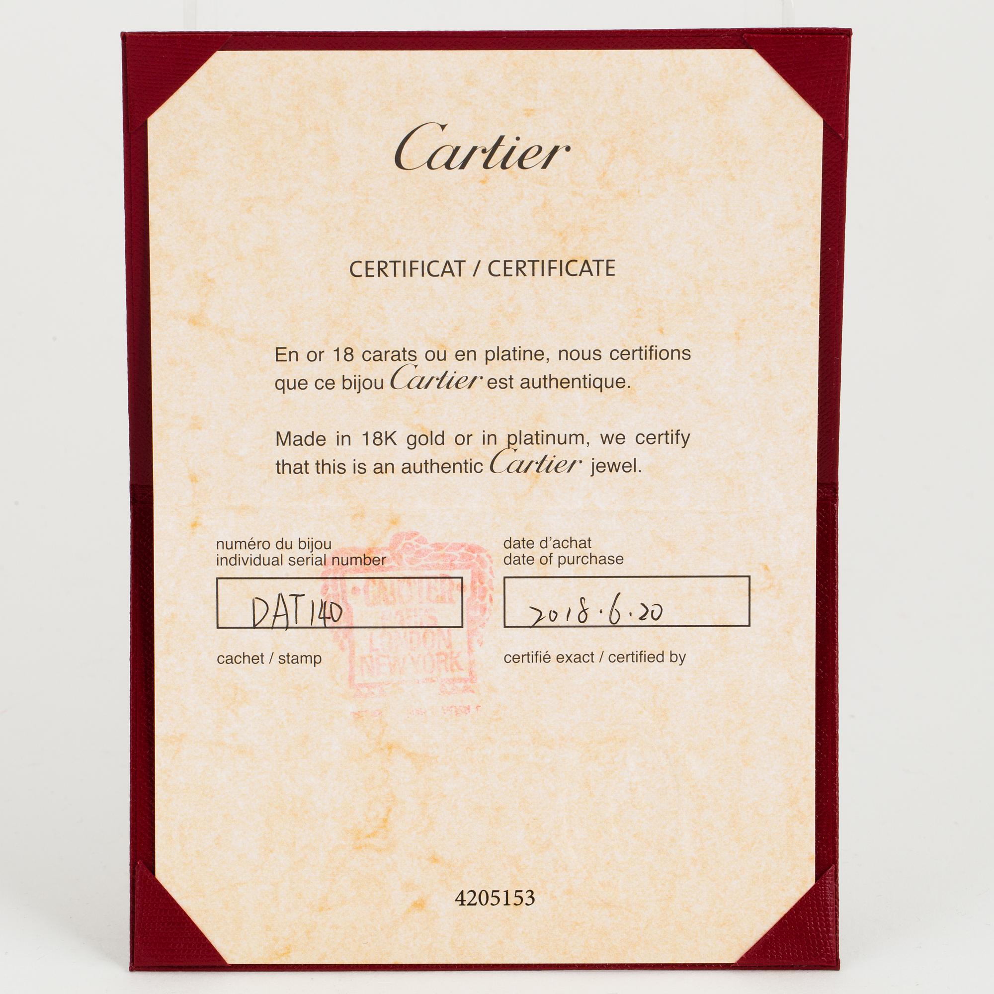 A Cartier 'Saphirs Légers de Cartier' 18K pink gold and pink sapphire necklace.