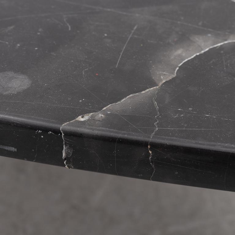 A contemporary coffee table.