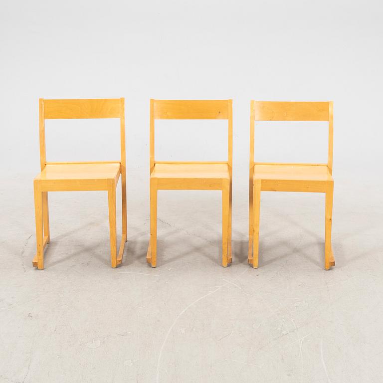 Sven Markelius, a set of stackable birch chairs.